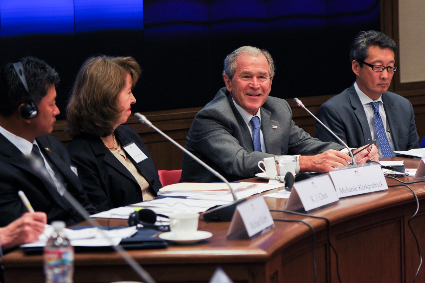 The George W. Bush Presidential Center hosts an event with North Korean Refugees on Oct. 23, 2014. Photo by Grant Miller