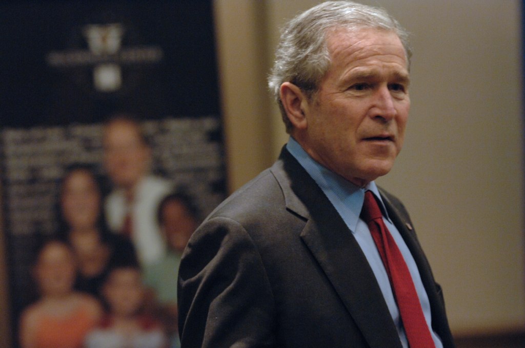 March 2, 2007: President George W. Bush held a private question and answer session with the McConnell Scholars. He visited as a part of the McConnell Center's Distinguished Speaker Series.